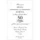 Fiftieth Anniversary Die-cut Invitations Image 2 of 2